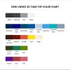 tank top color chart - Violet Evergarden Store