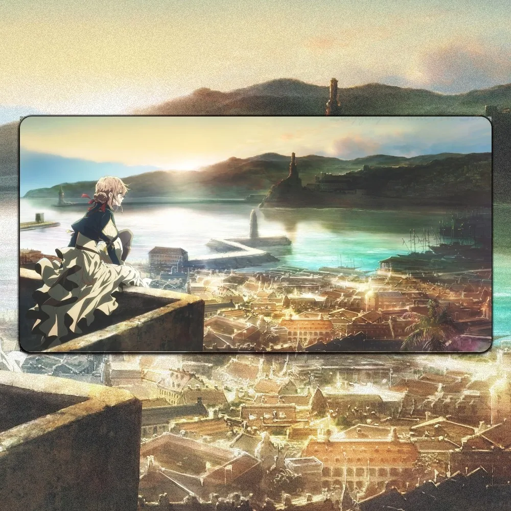 Violet Evergarden Anime Mousepad Mouse Pad Mouse Mat With Pad Prime Gaming XXL Keyboard Pad Stitch 13 - Violet Evergarden Store