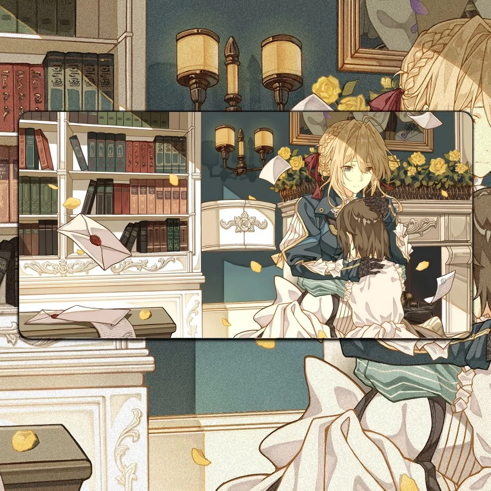 Violet Evergarden Anime Mousepad Mouse Pad Mouse Mat With Pad Prime Gaming XXL Keyboard Pad Stitch 2 - Violet Evergarden Store
