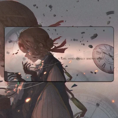 Violet Evergarden Anime Mousepad Mouse Pad Mouse Mat With Pad Prime Gaming XXL Keyboard Pad Stitch 8 - Violet Evergarden Store