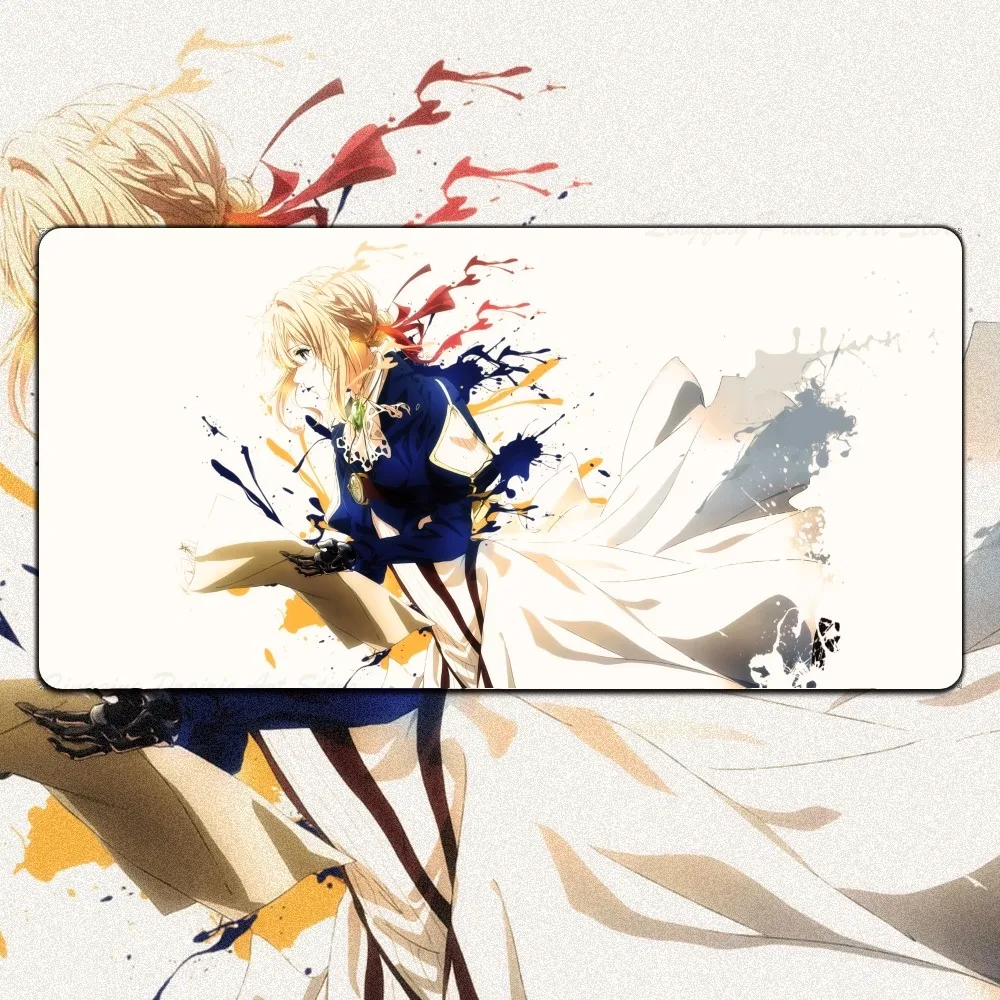 Violet Evergarden Anime Mousepad Mouse Pad Mouse Mat With Pad Prime Gaming XXL Keyboard Pad Stitch - Violet Evergarden Store