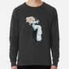 ssrcolightweight sweatshirtmenscharcoal grey lightweight raglan sweatshirtfrontsquare productx1000 bgf8f8f8 - Violet Evergarden Store