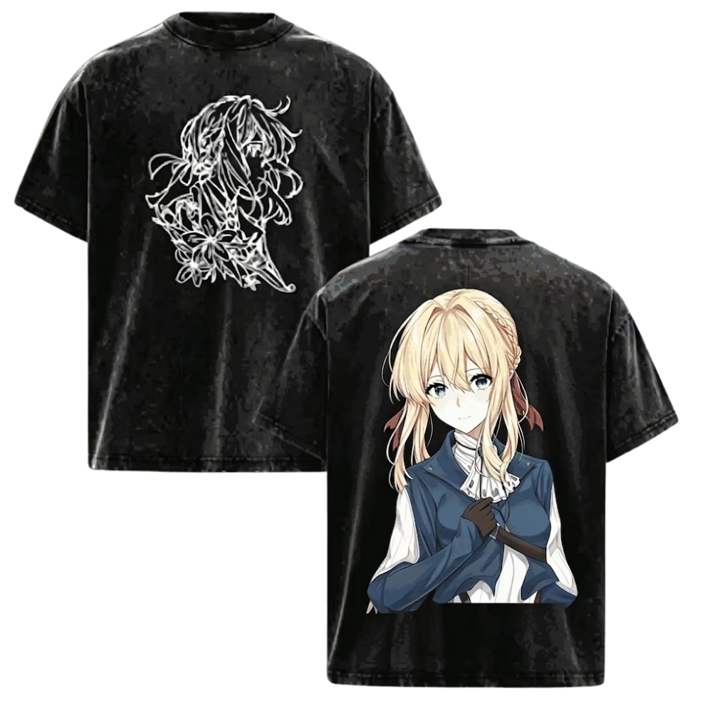 Violet20Evergarden20Lovely20Mineral20Wash20T20 20Shirt - Violet Evergarden Store